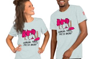 thinking makes five horses t-shirt